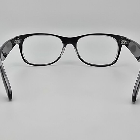 Ray-Ban RB2132 6052 Wayfarer Color Mix Matte Black on Transparent Sunglass Frame - Picture 4 of 12